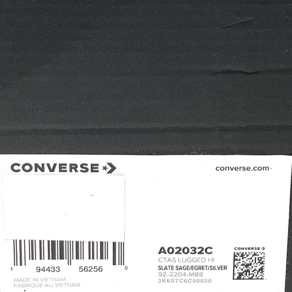 Converse Chuck Taylor All Star Lugged High Top Platform Gray Women  Size A02032C - Picture 8 of 9